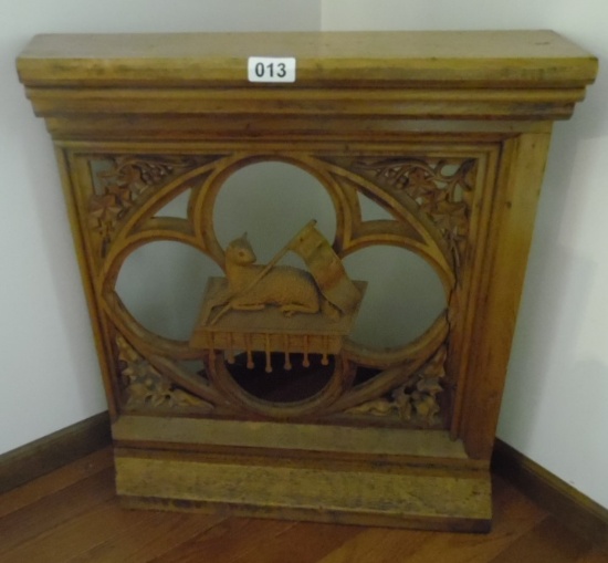 wood, carved altar, or possibly door 27x30