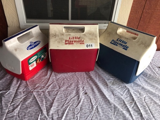 3 small coolers