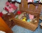 Wicker Basket and Stuffed animals