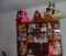 Group of dolls and stuffed animals