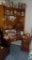 Two drawer file cabinet and hutch/table only