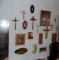 Religious items on wall