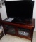 Panasonic TV, cabinet, DVD and VHS players