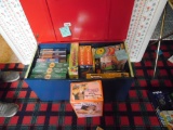 toy box with NEW games, puzzles and toys