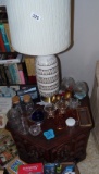 Table lamp and candle holders