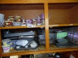 Contents of three upper cabinets