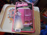 Barbie wardrobe with clothes
