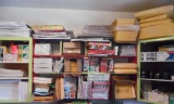 large group of office supplies
