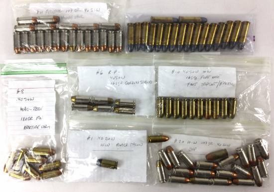 Assorted Ammunition .40s&w, .38spl
