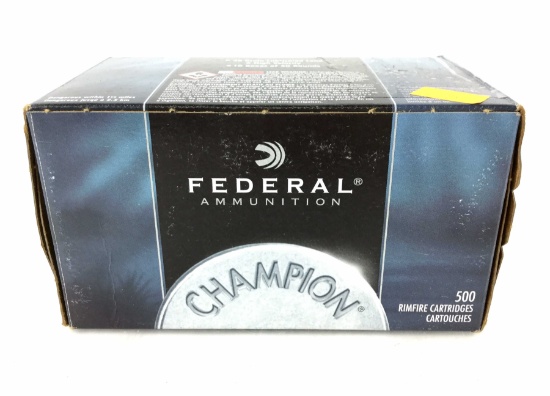 500 Rds. Federal .22 Cal Long Rifle Ammo