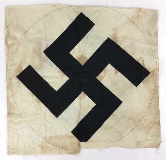 Ww2 German Swastika Roundel From Flag