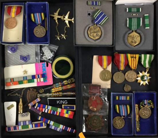 Military Medals, Ribbons, Pins