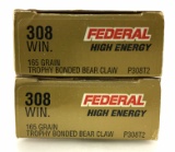 40 Rds. Federal Premium 308 Win 165 Gr. Ammo