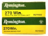 40 Rds. Remington 270 Win 130 Gr. Ammo