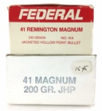 100 Rds. Misc. 41 Rem Mag Ammo