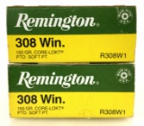 32 Rds. Remington 308 Win Ammo 150 Gr.