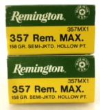 40 Rds. Remington 357 Rem Max Ammo 158 Gr.