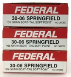 60 Rds. Federal 30-06 Sprg Ammo 165 Gr.