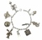 Vintage Sterling Silver Charm Bracelet