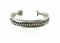 Nora Tahe Navajo Sterling Coil Cuff Bracelet