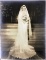 Antique Victorian Large Photo Bride Portrait