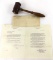 1933 Congressional Gavel & Letters