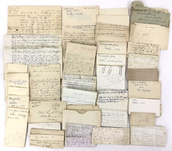 1817-1890s Hand Written Letters