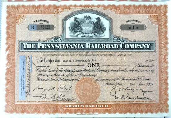 1900s Stock Certificates, 1880s Land Deeds