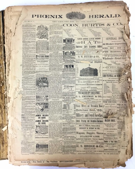 1889-90 Phoenix Herald Newspapers