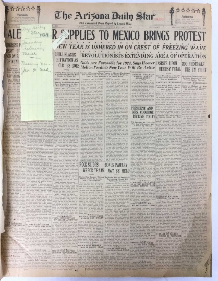1924 Arizona Daily Star Newspapers