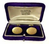 Antique 14k Gold Sims & Elrick Cufflinks