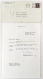 Herbert Hoover Signed Letter To Mrs. H. E. Barbour