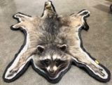 Taxidermy Raccoon Full Body Rug