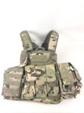 Military Style Plate Carrier w/ pouches