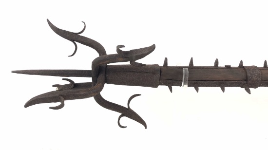 Antique Japanese Sodegarami Pole Weapon