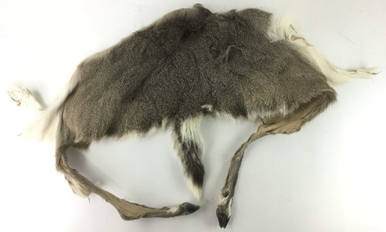 Natural Deer Fur Hide Pelt Rear Portion