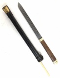 19th C. Japanese Trousse Knife W/ Bone Chopsticks