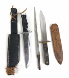 (2) Vintage Knives And Bayonet