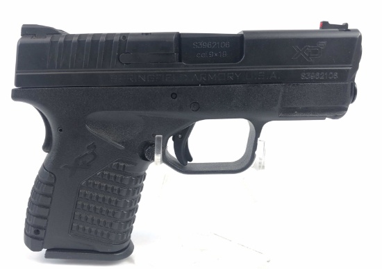 Springfield Xds 9mm Semi Automatic Pistol