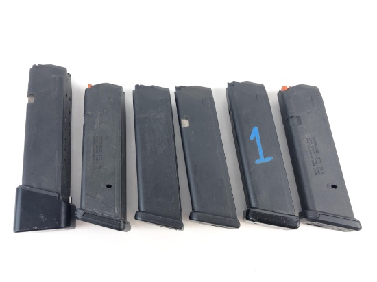 (6) Glock 9mm Ammo Magazines