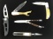 Display Case Of (5) Assorted Pocket Knives, Al Mar
