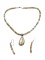P. Sanches Sterling Necklace, Pendant & Earrings