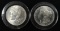 (1) Ea. 1887 & 1888 U. S. Morgan Silver Dollars