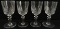 (4) Tiffany & Co. Baccarat Crystal Goblets