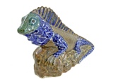 Sergio Bustamante Brass Clad Pottery Iguana