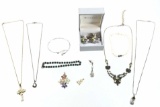 Sterling Silver Pendants, Necklaces, Earrings