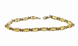 10k Yellow Gold & Citrine Bracelet