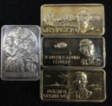(4) Hamilton Mint .999 Silver (1 Troy Oz.) Tabs