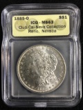 1885-o Igc Ms63 Graded U. S. Morgan Silver Dollar