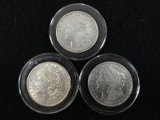 (3) 1921-d U. S. Morgan Silver Dollars